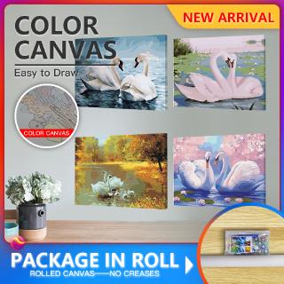 Tranh vải canvas không khung hình con thiên nga
