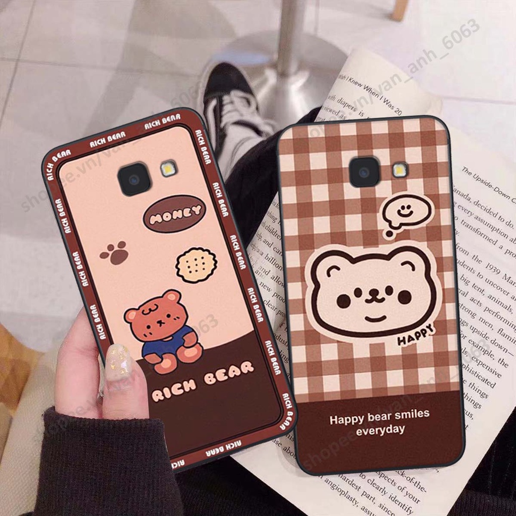Ốp lưng Samsung J4 Plus / J4 Core / J4+ in hình hoa, gấu rich bear nghệ thuật, thời trang