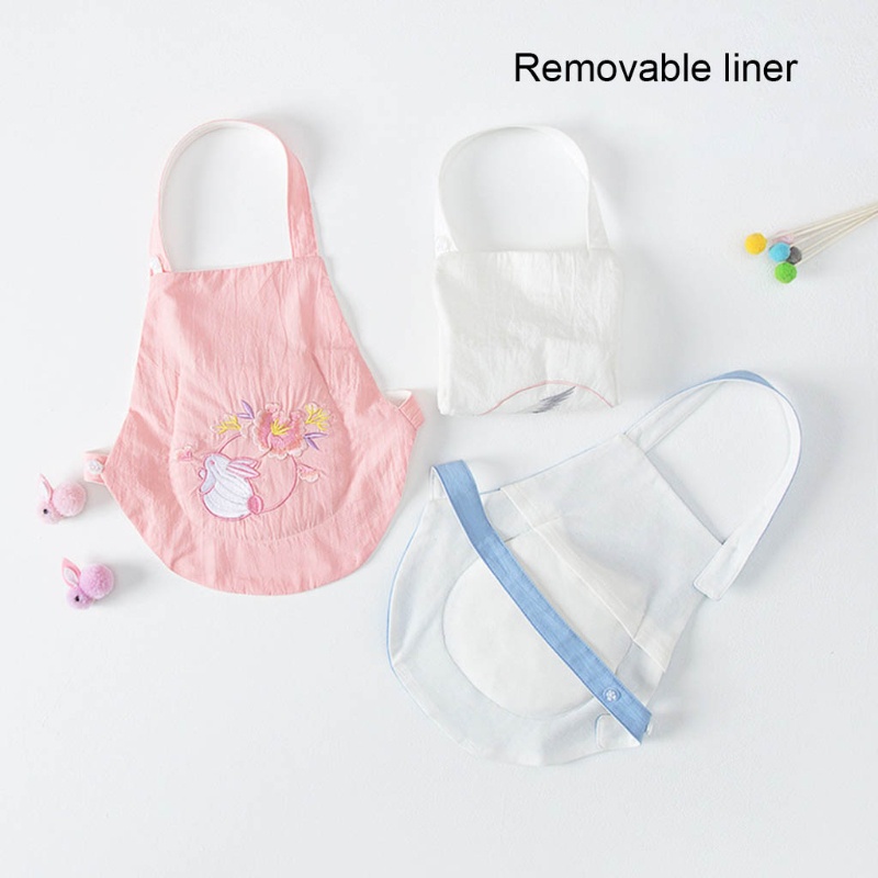 Đai Quấn Bụng Chất Cotton Dày Dặn Thêu Họa Tiết Xinh Xắn Cho Bé Sơ Sinh