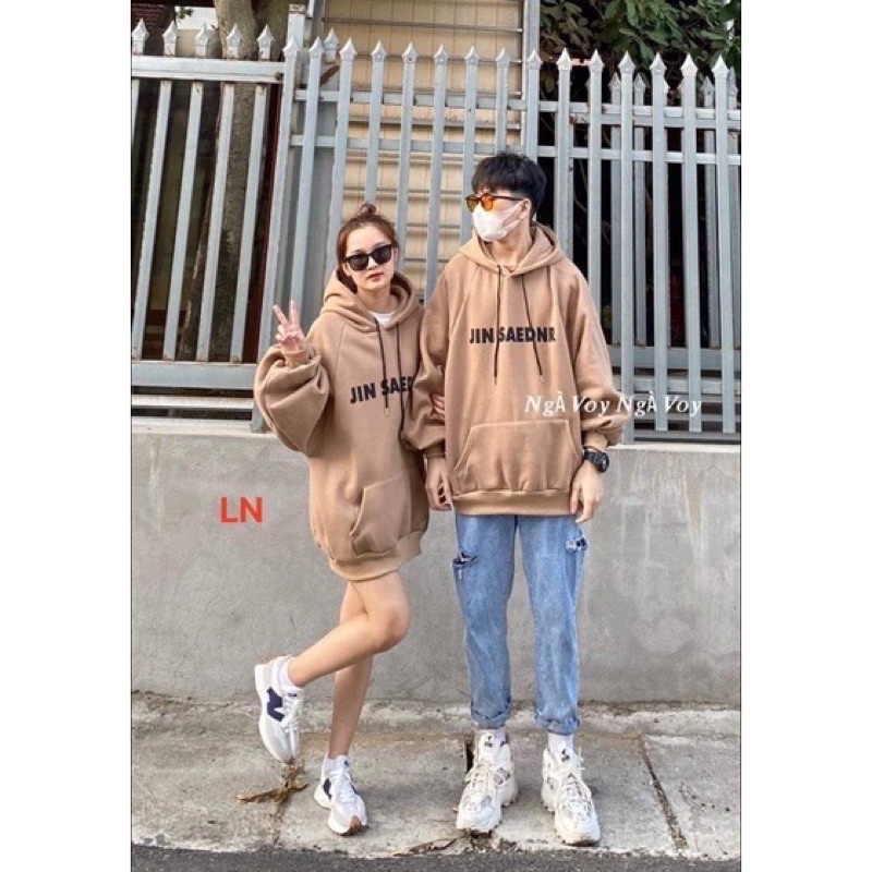 Áo hoodie nỉ cotton form rộng tay bồng unisex — Jil sander