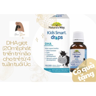 DHA dạng giọt Nature’s Way Kid Smart DHA Drops 20ml Úc Drop