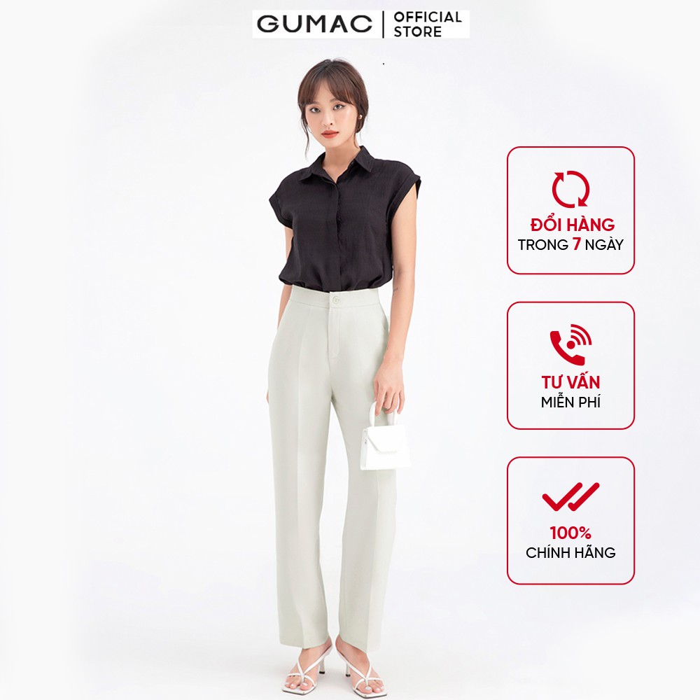 [Mã WABRGU72 giảm 10% tối đa 50k đơn 250k] Quần cơ bản ống suông GUMAC QB666 | BigBuy360 - bigbuy360.vn