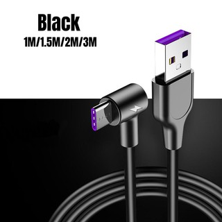 Cáp sạc nhanh USB Type C 90 độ 5A 1m/1.5m/2m/3m