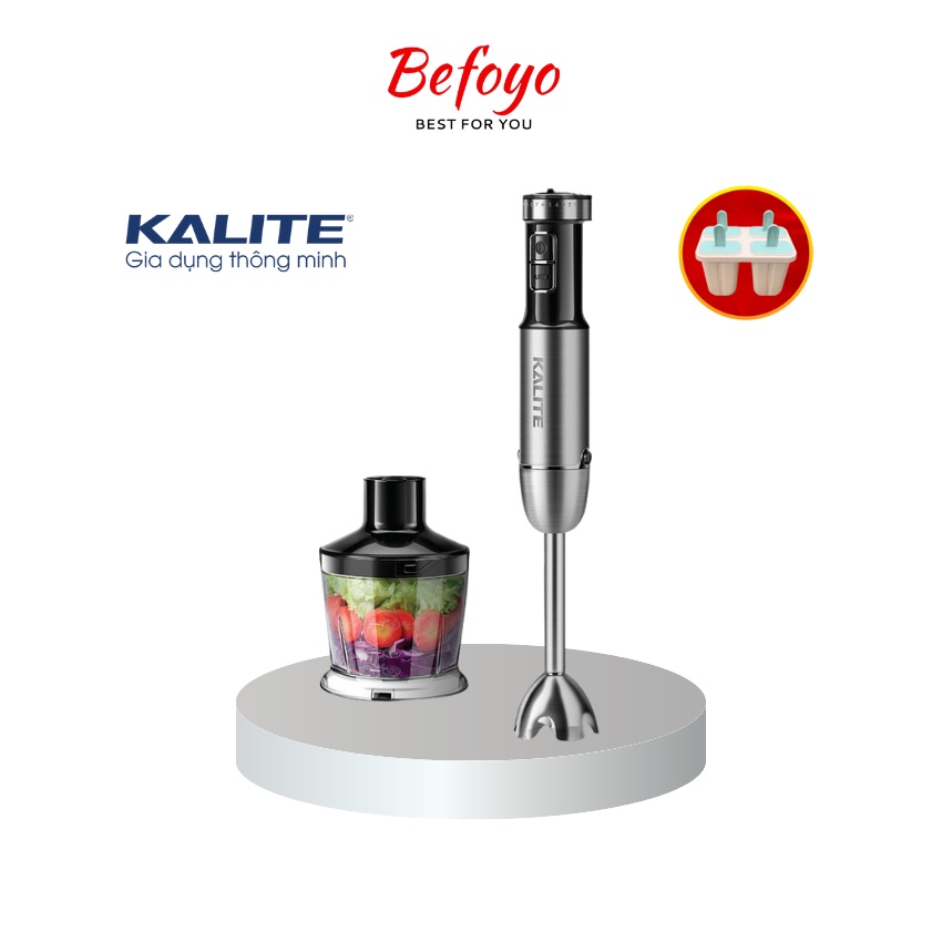 Máy xay cầm tay Kalite KEB 4112 - 4111 xay sinh tố, thịt, rau củ, đánh kem, đánh trứng - công suất lên tới 600W cùng 12