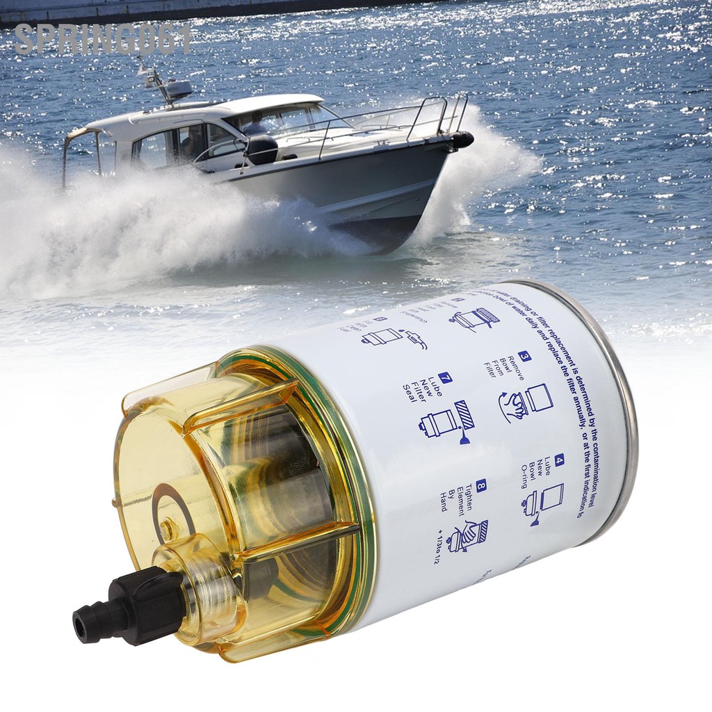 [Hàng Sẵn] Bộ tách nước nhiên liệu S3213 18‑7928 lọc bên ngoài cho động cơ thuyền Marine【Spring061】