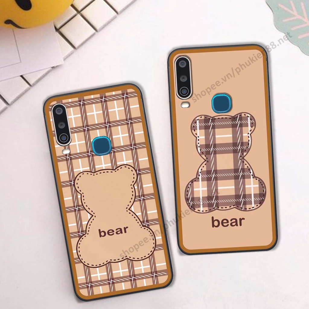 Ốp lưng Vivo U10 / Y12 / Y15 / Y17 ốp điện thoại LineBear, bé tóc xù, hoa siêu đẹp