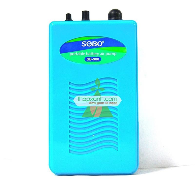 Máy sục khí SB-980 (Máy thổi ô xy) chạy PIN