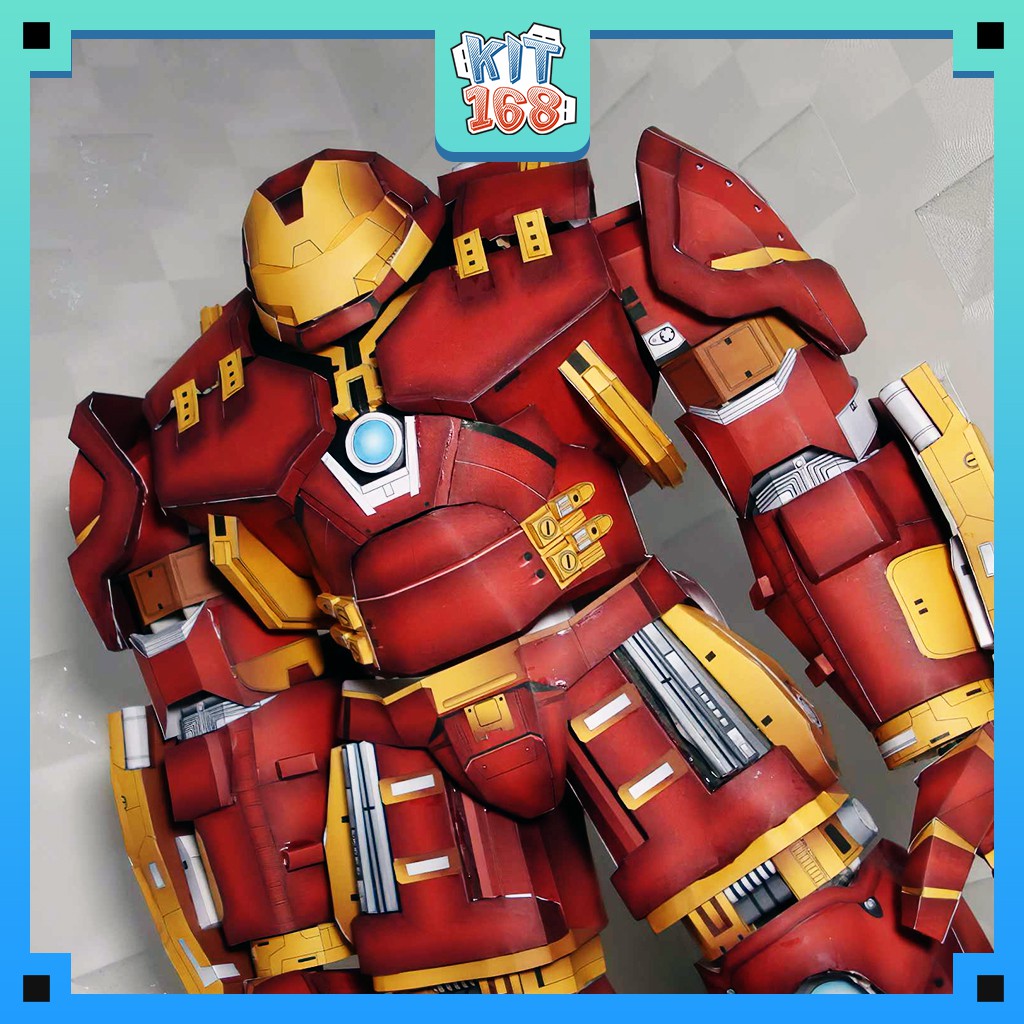 Mô hình giấy Marvel Avengers Robot Hulkbuster (khổ A4: cao 70cm - khổ A3 to hơn) - Avengers 2