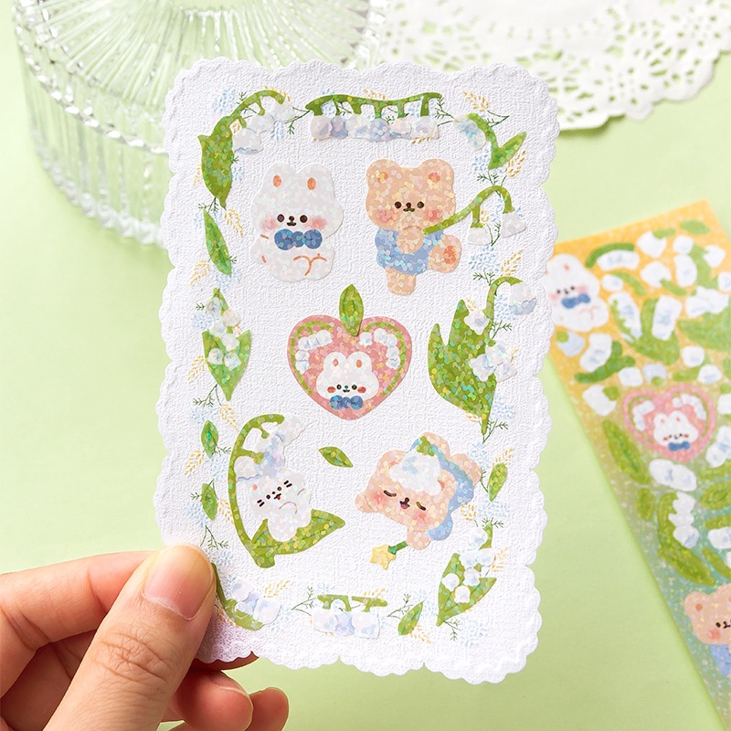 Bộ 2 Sticker Dán Trang Trí Hình Gooka Hoạt Hình Đáng Yêu