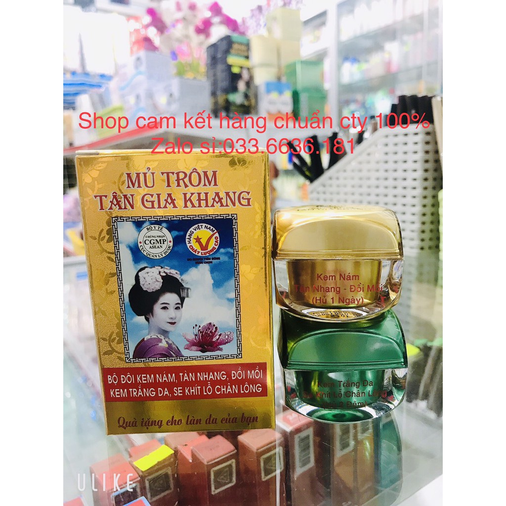 bộ đôi kem nám-trắng da MỦ TRÔM TÂN GIA KHANG 6g/1hủ [ chuẩn hàng cty 100%]