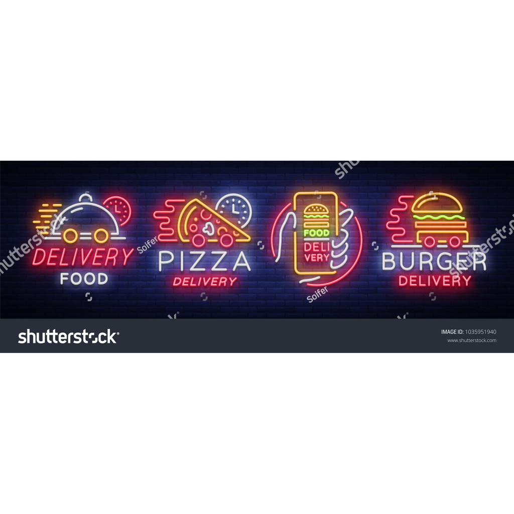 Tranh giả gạch họa tiết chữ Neon (Giả Chữ Phát Sáng) dùng cho hàng quán, cafe, trà sữa, trà chanh GNOEN 03