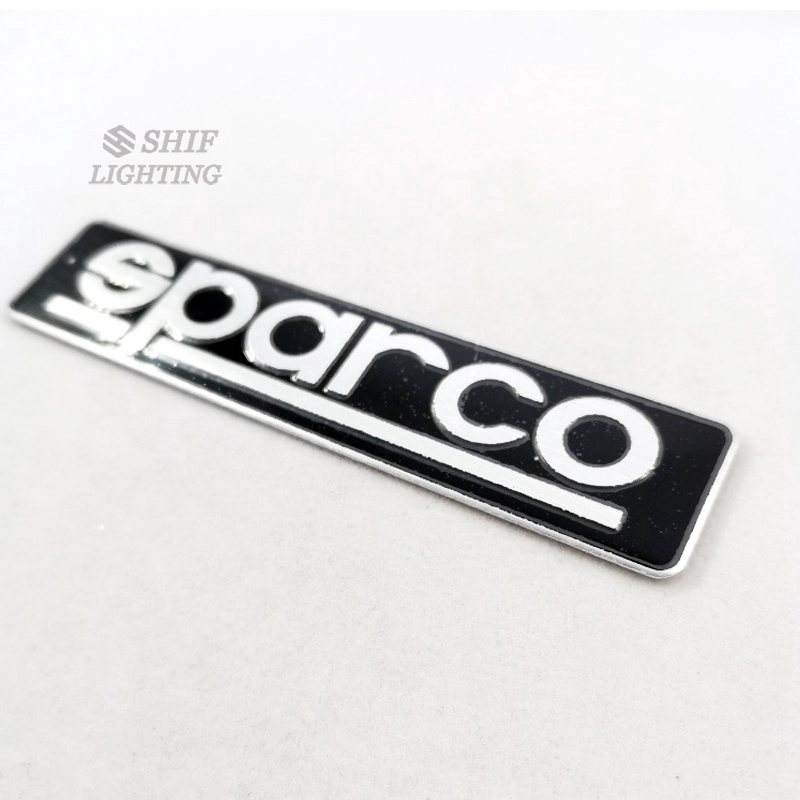 Sticker hợp kim nhôm dán trang trí cho xe hơi Sparco độc đáo