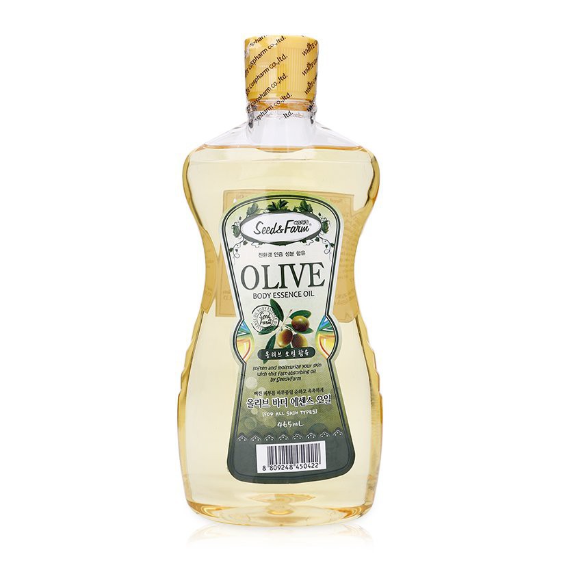 Dầu Massage Và Dưỡng Da Toàn Thân Từ Olive Organia Seed & Farm Olive Body Essence Oil 465ml+Tặng Mặt Nạ Hàn Quốc