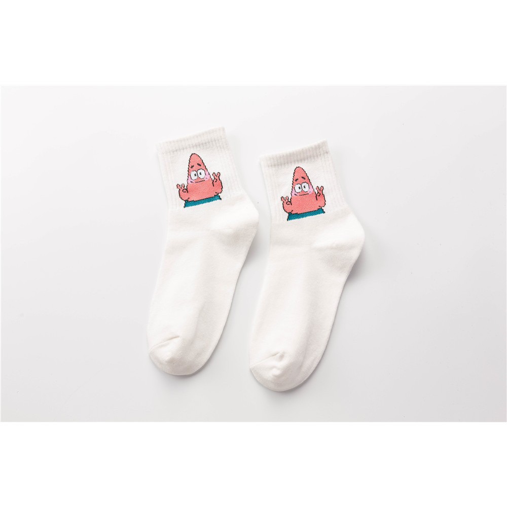 Tất cao cổ nữ họa tiết hoạt hình đáng yêu chất liệu cotton mềm mại cực xinh - T013