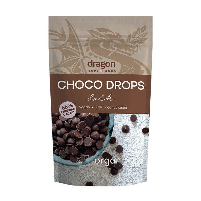 Hạt Chocolate (sô cô la) hữu cơ - Chocolate Drops - Dragon Superfoods - 250g - HCMShop