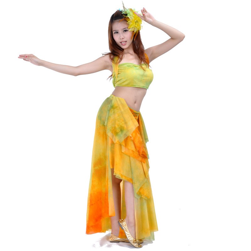 Bộ Trang Phục Múa Bụng Có Tai Nhuộm Màu 13