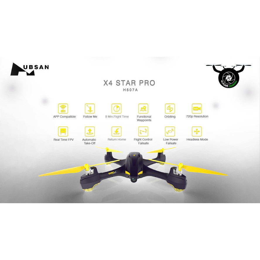 Flycam Hubsan H507A X4 Star Pro+ GPS FPV Với bộ điều khiển