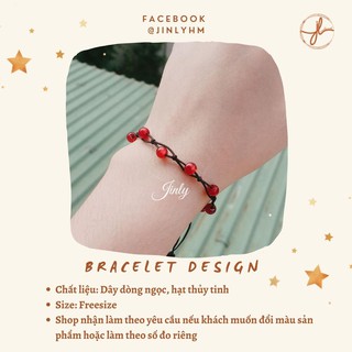 Vòng tay & lắc chân phối hạt handmade đơn giản