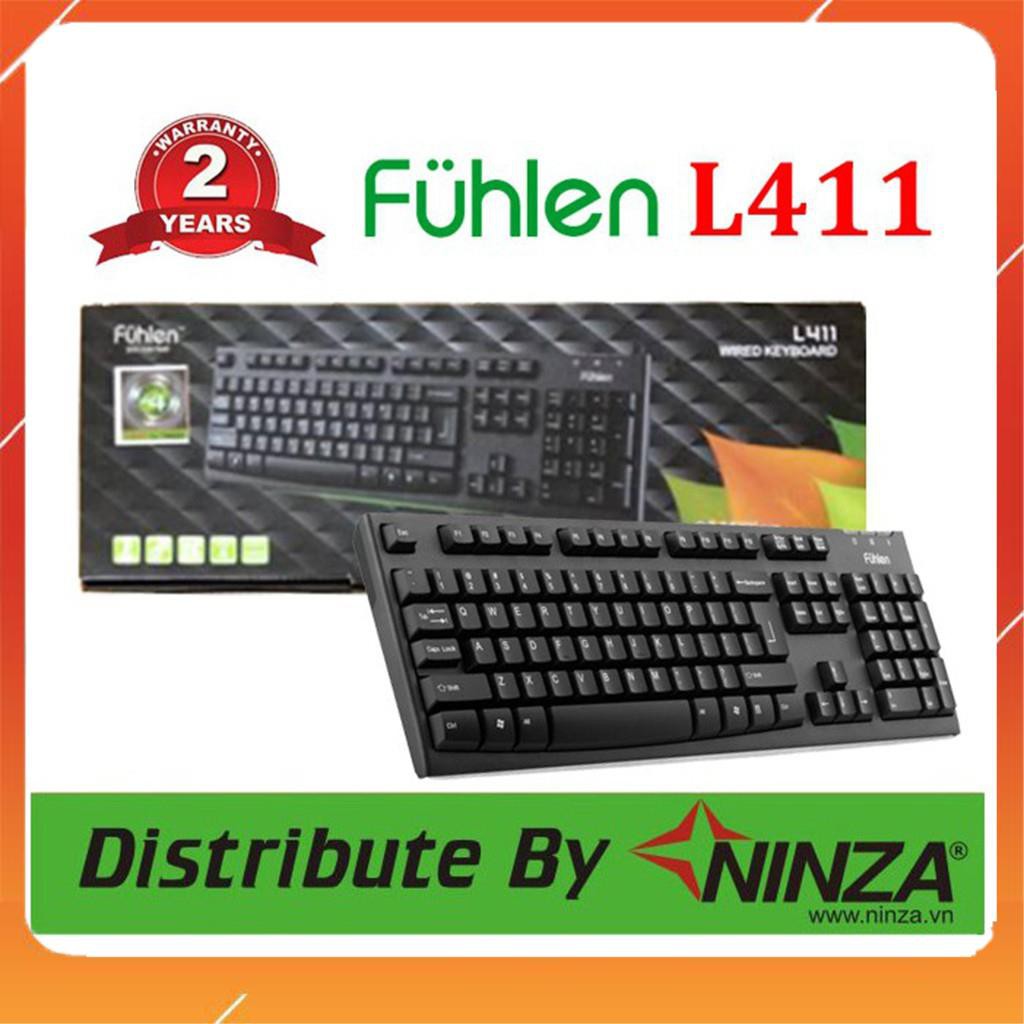 [ HÀNG SIÊU CẤP ] Bàn phím fuhlen L411 dây USB - Màu đen - Tem Ninza Chính hãng - BH 24 tháng [ CHÍNH HÃNG ]