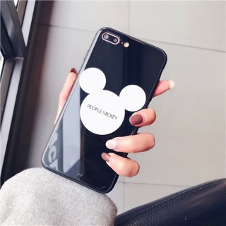 Ốp lưng kính mickey cao cấp