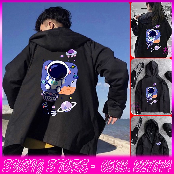 ÁO KHOÁC DÙ Phi Hành Gia Space Trip 2 Lớp in Pet siêu bền