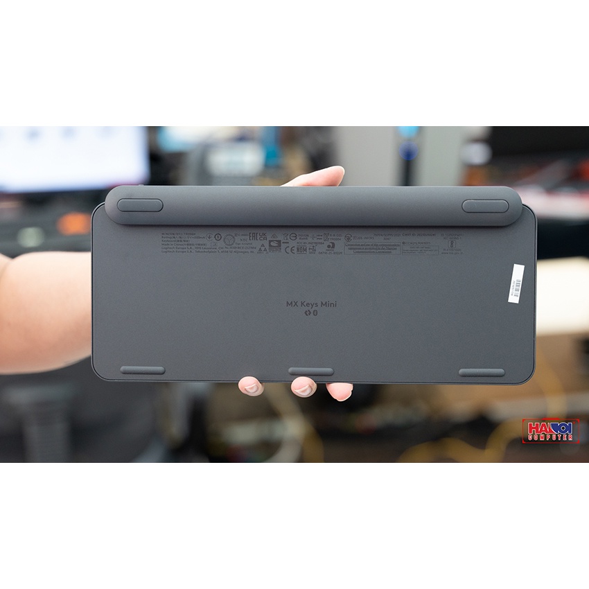 Bàn phím không dây Logitech MX Keys Mini xám  thiết kế layout mini siêu gọn gàng
