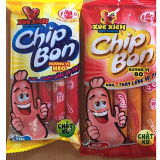 XÚC XÍCH TIỆT TRÙNG CHIPBON HẠ LONG TÚI 5 CÂY x 18G