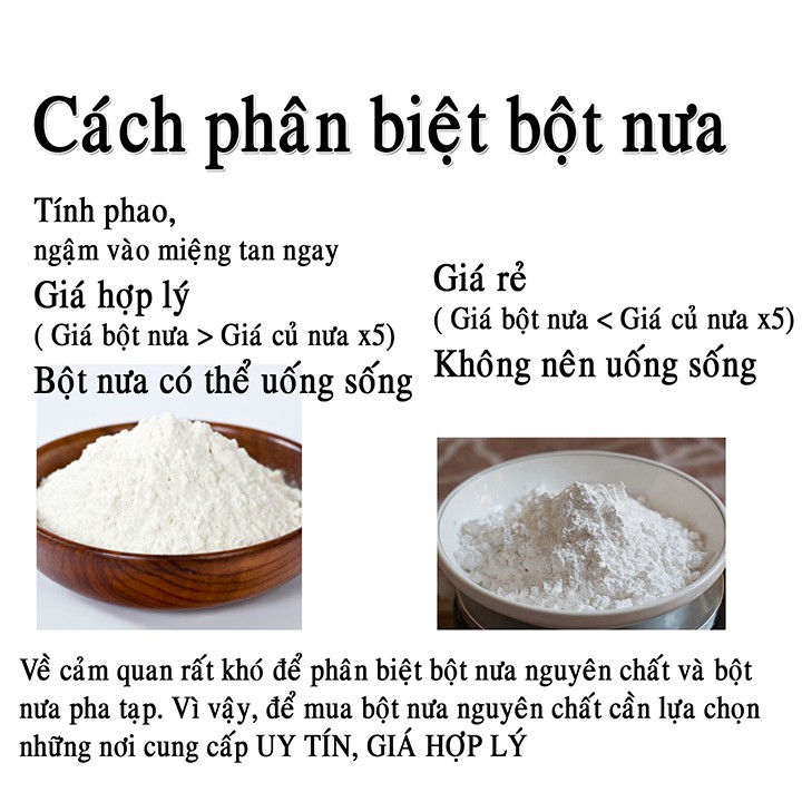 BỘT NƯA MIỀN TÂY - BỘT HUYỀN MIỀN TÂY - BỘT NƯA NGUYÊN CHẤT