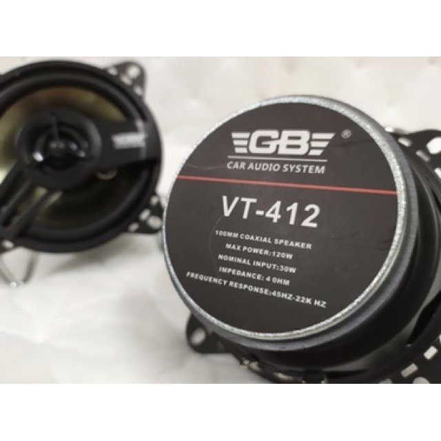 Bộ 2 loa cánh cửa ô tô đồng trục GB từ 4 đến 6 inch VT-612 VT-512 VT-412 HAI ĐƯỜNG TIẾNG ÂM THANH