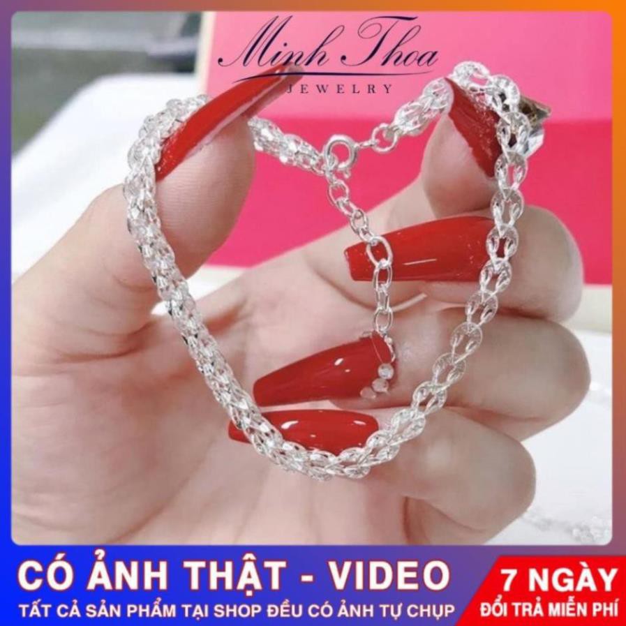 [FreeShip – Clip thật]Lắc tay, vòng tay nữ bạc đẹp, trang sức bạc cao cấp phong cách Hàn Quốc Tuấn Thoan JEWELRY