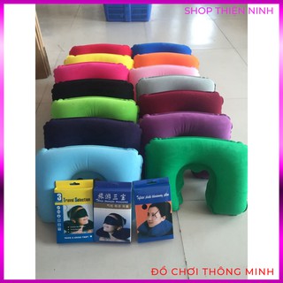 Gối tựa cổ bơm hơi hình chữ U