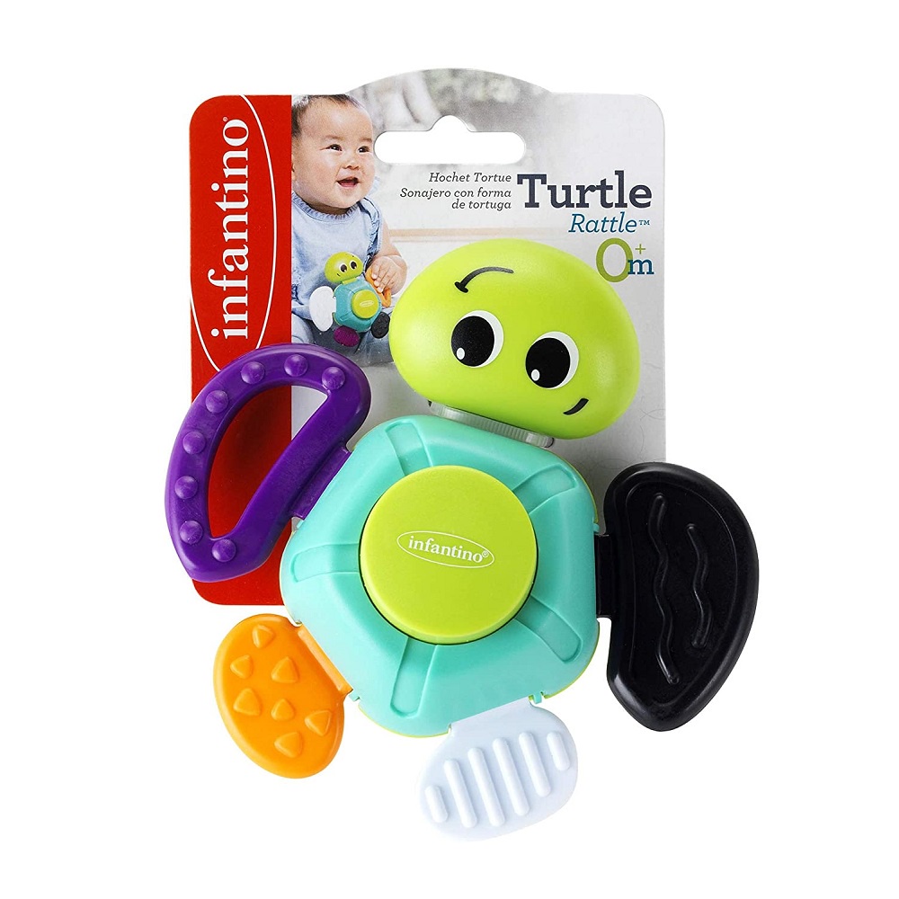 Gặm Nướu Chú Rùa Chip Chip Infantino - Đồ Chơi An Toàn Cao Cấp Cho Bé, dành cho bé từ 0 tháng trở lên