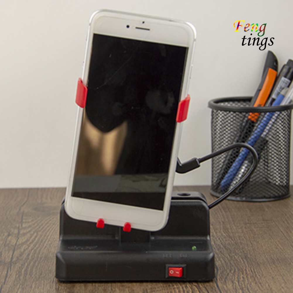 Máy đếm bước tự động không gây tiếng ồn gắn điện thoại kèm dây cáp usb