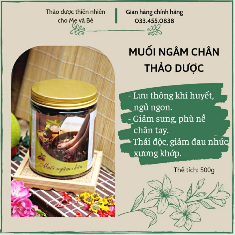 [500g] MUỐI NGÂM CHÂN THẢO DƯỢC