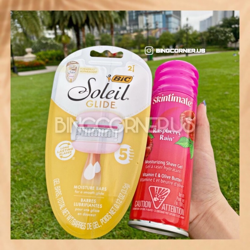 Dao cạo bơ BIC Soleil 5 lưỡi - Kem bọt Skintimate