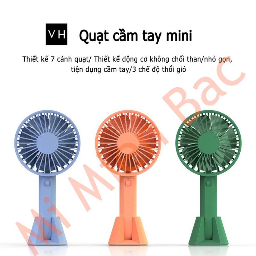 ❡[CHÍNH HÃNG Xiaomi] Quạt cầm tay Xiaomi VH tích điện – mini U Portable Handheld Fan 2020 Pin 2000mAh Siêu Nhẹ Tiện