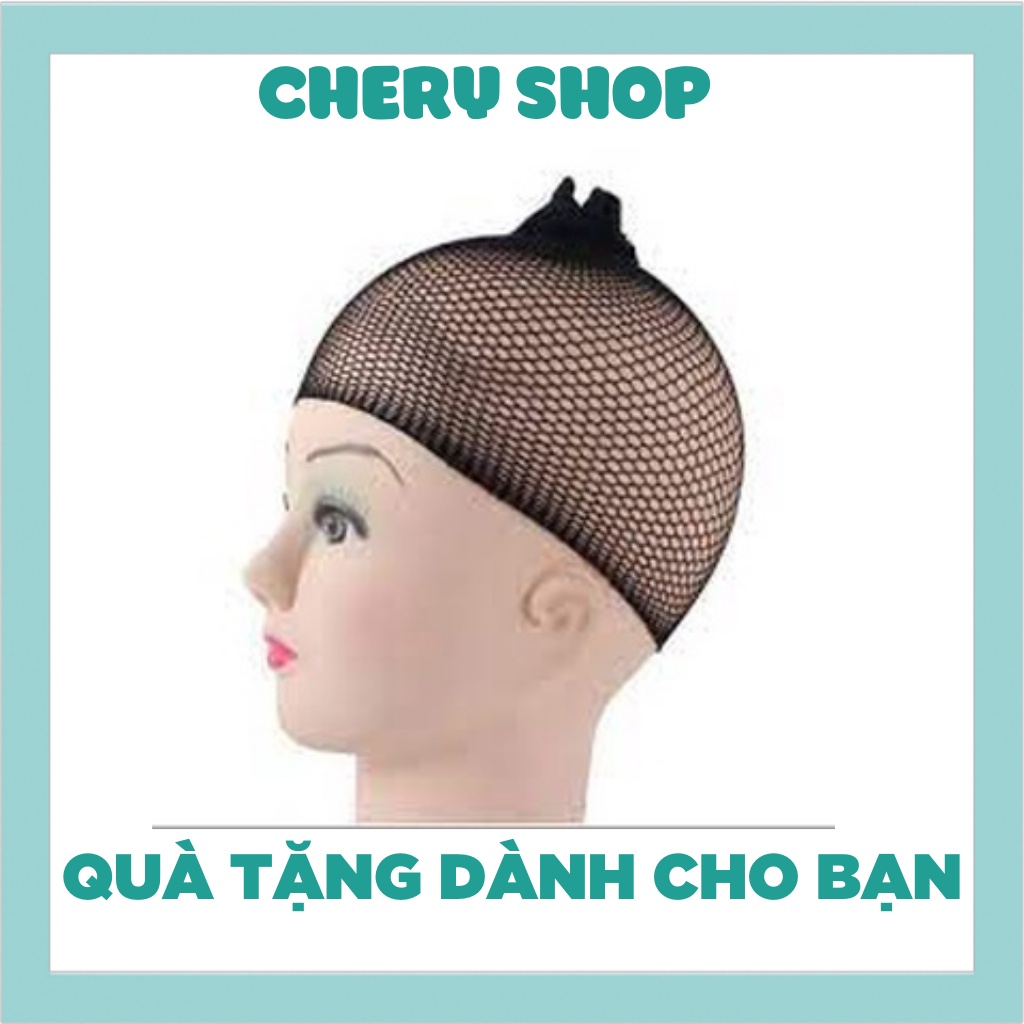 Tóc giả nữ đẹp nguyên đầu thẳng hai mái bay mẫu mới siêu hot tặng kèm lưới trùm wig mã 2061