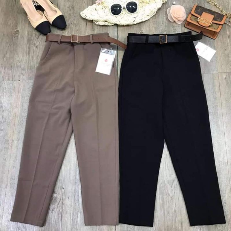 Quần thun jean nâu