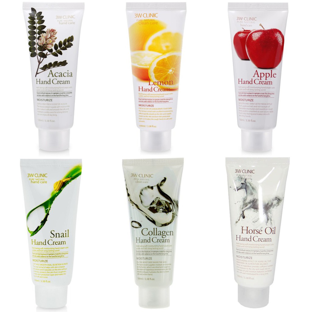 Kem dưỡng 💖FREESHIP💖 Kem dưỡng da tay 3W Clinic Pure Natural Hand Cream dưỡng ẩm cấp nước