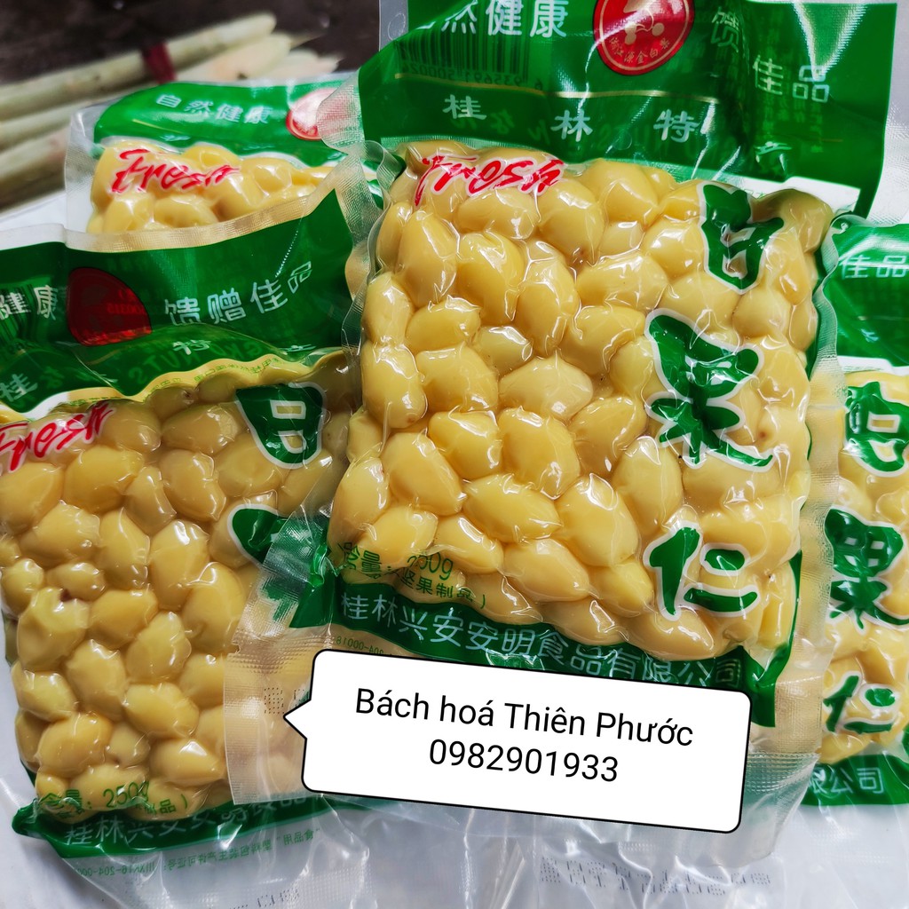 Bạch quả bóc vỏ đóng gói 250g