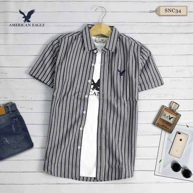Áo Sơ Mi Nam Kẻ Sọc , Sơ Mi Kẻ Sọc Tay Dài , Chất Cotton Mềm Mịn | BigBuy360 - bigbuy360.vn