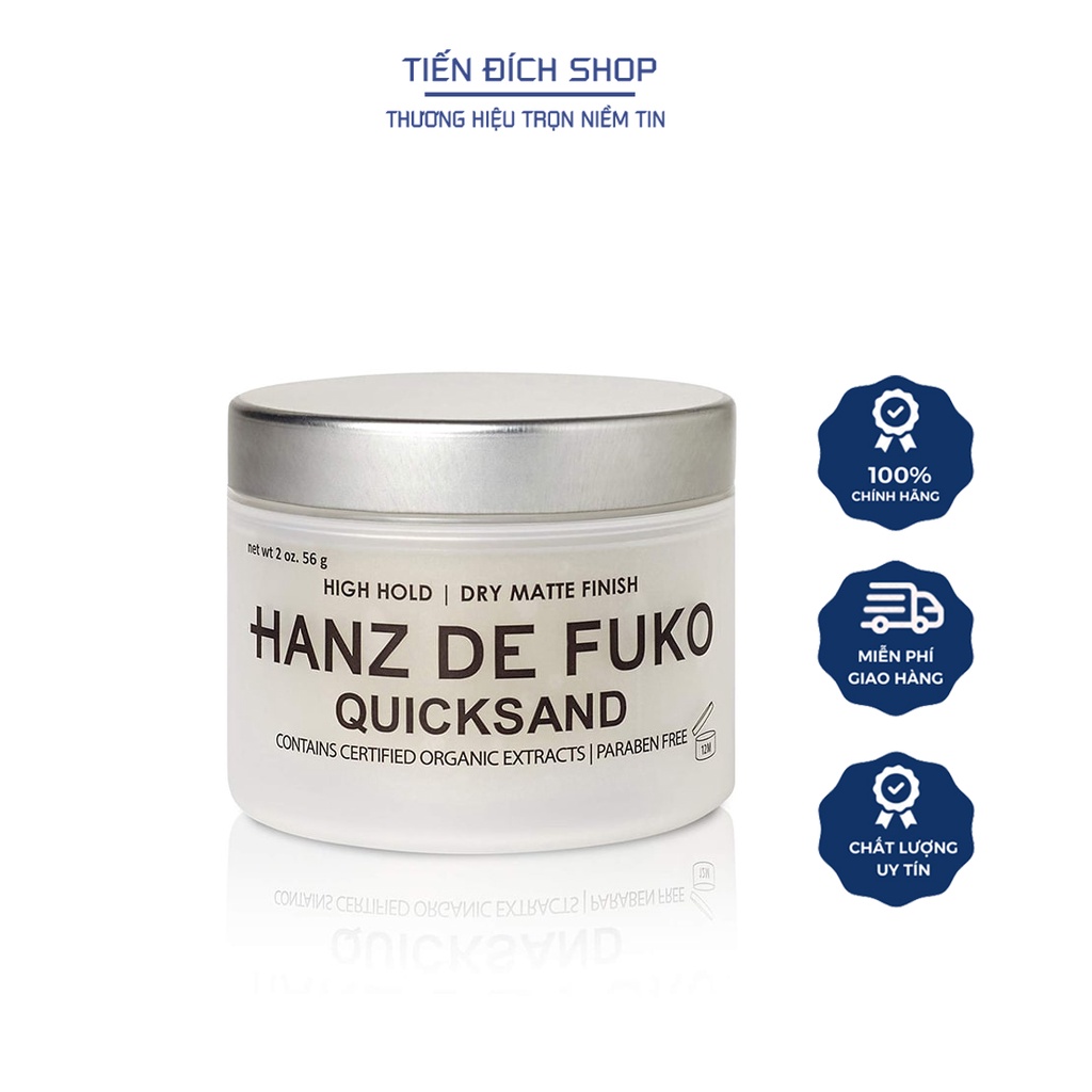 Hanz De Fuko Quicksand BẢN 2020 Chính Hãng USA -  Sáp vuốt tóc Hanz De Fuko Quicksand Mỹ 51.38ML - 1.74 FL.OZ