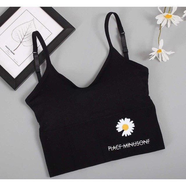 ÁO HAI DÂY HOẠ TIẾT HOA CÚC SIÊU HOT AH2