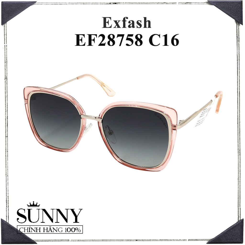 EF28758 - kính mát nam nữ Exfash chính hãng Korea, kèm tem thẻ chống hàng giả do bộ công an cấp