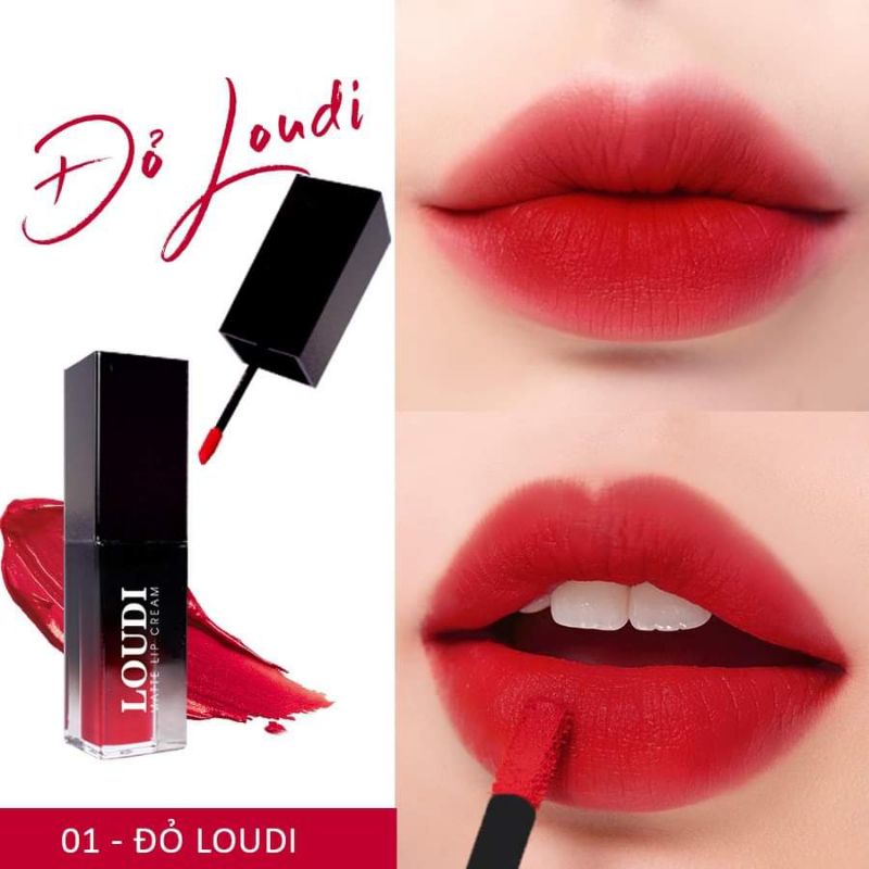 SON KEM LOUDI_ĐỎ LOUDI_SON 8 MÀU
