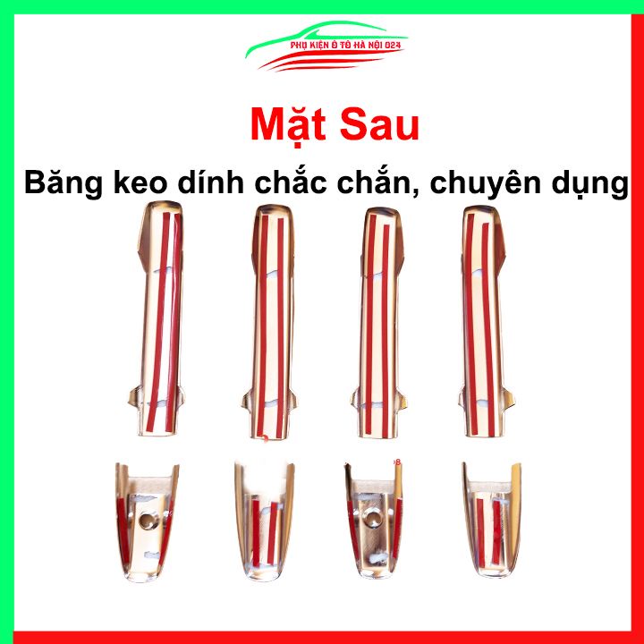 Ốp tay hõm mạ crom Brio 2019-2023 sáng bóng chống trầy bảo vệ cửa xe ô tô
