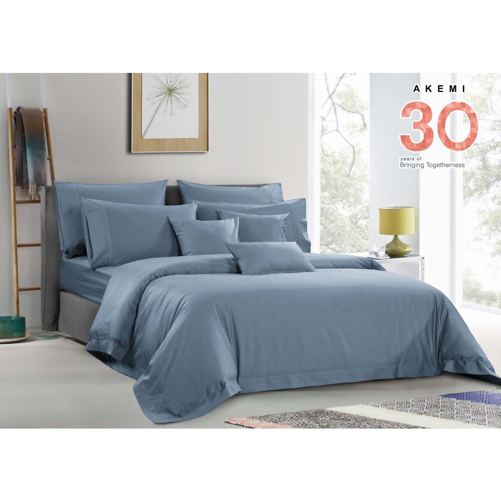 Bộ Ga và Vỏ Gối Akemi Cotton Select Affinity - Sage Box , 5 món