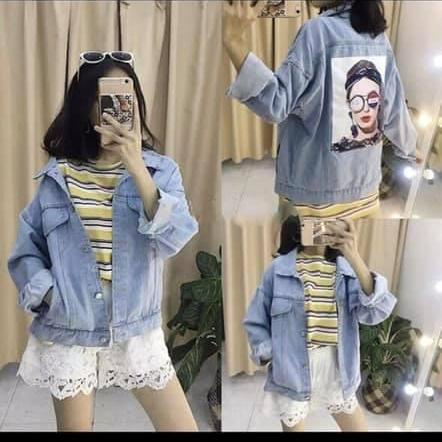 ÁO KHOÁC JEAN NỮ PHOM RỘNG KIỂU DÁNG TEEN 2019 SIÊU HOTquần jean nữ