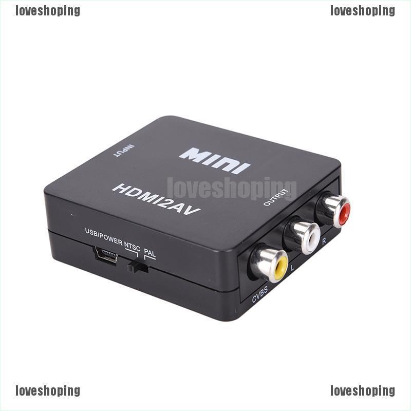 Dây Cáp Chuyển Đổi Hdmi Sang Rca Av / Cvbs Hd 1080p Mini Hdmi2Av Chuyên Dụng