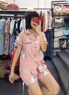 Bộ ngủ chất Kate Thái